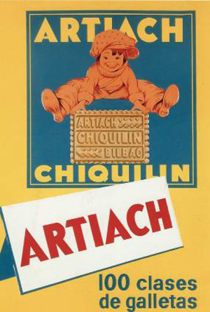 Cartel Publicitario. Galletas Artiach,