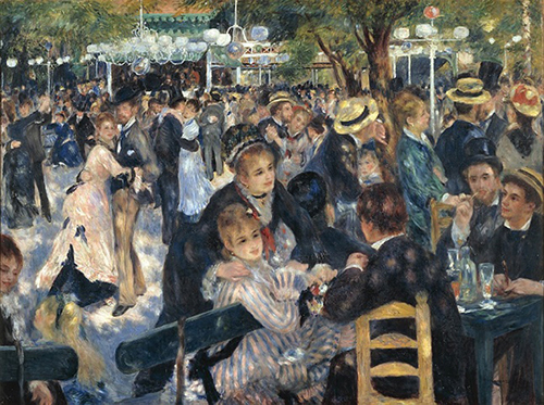 Baile en el Moulin de la Galette. 1876. Pierre-Auguste Renoir. Impresionismo.