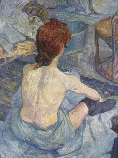 La Toilette (Pelirroja). 1889. Henri de Toulouse-Lautrec. Postimpresionismo