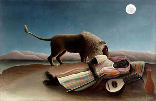 La Gitana Dormida. 1897. Henri Rousseau. Postimpresionismo.