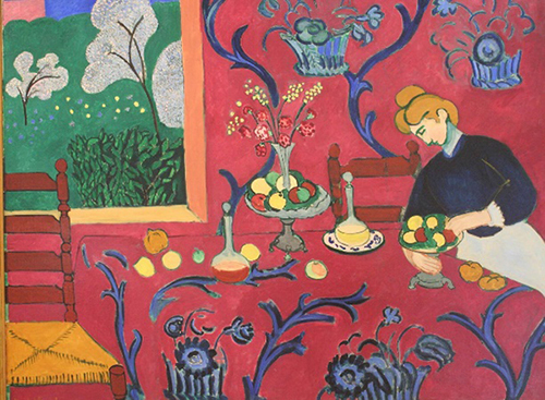 La Habitación Roja (Armonía en Rojo). 1908. Henri Matisse. Postimpresionismo.
