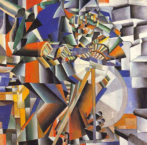 El Afilador de cuchillos. 1913. Kazimir Malévich. Cubofuturismo.