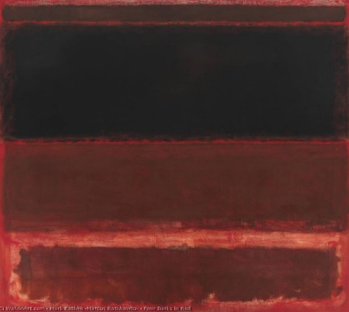 Rojo , Marrón, y Negro. 1958. Mark Rothko. Expresionismo abstracto americano.
