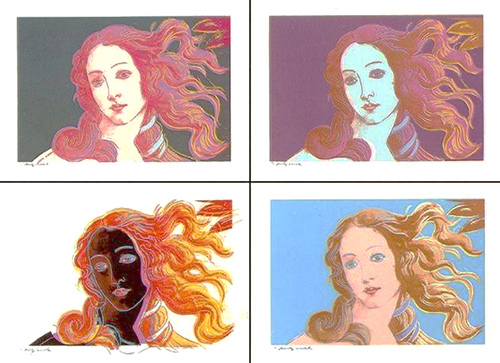 El Nacimiento de Venus después de Botticelli. 1984. Andy Warhol. Pop Art.